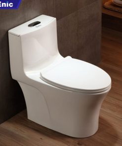 Bồn cầu Enic N02 lưng cong - trắng