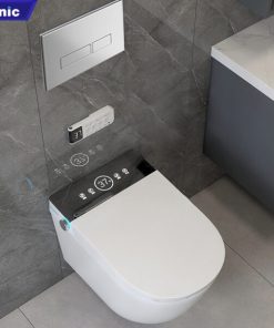 Bồn cầu thông minh treo tường Enic Smart H01 (Nút điều khiển tròn)