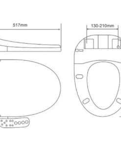 Nắp bồn cầu thông minh Bello BT-800220E - 6 Nắp bồn cầu thông minh Bello BT-800220E - 5