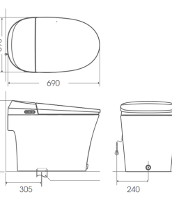 Bồn cầu thông minh Bello BT-20034E - 9