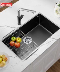 CHẬU RỬA CHÉN BÁT KONOX GRANITE NAROS 760S-BLACK - 13