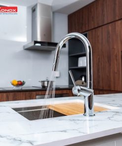 VÒI RỬA CHÉN BÁT RÚT DÂY KONOX NEVA CHROME - 9