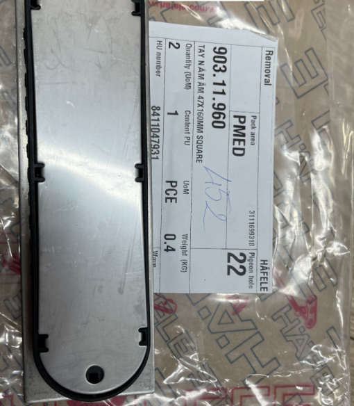 Tay nắm âm Hafele 903.11.960 - 7