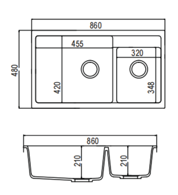 Chậu đá Maadela MDS-A8651I