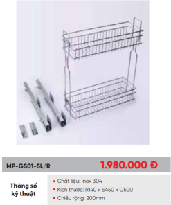 Giá để chất tẩy rửa Maadela MP-GS01-5R - 8 Giá để chất tẩy rửa Maadela MP-GS01-5R - 7