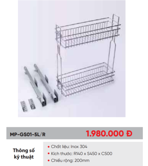 Giá để chất tẩy rửa Maadela MP-GS01-5R - 3