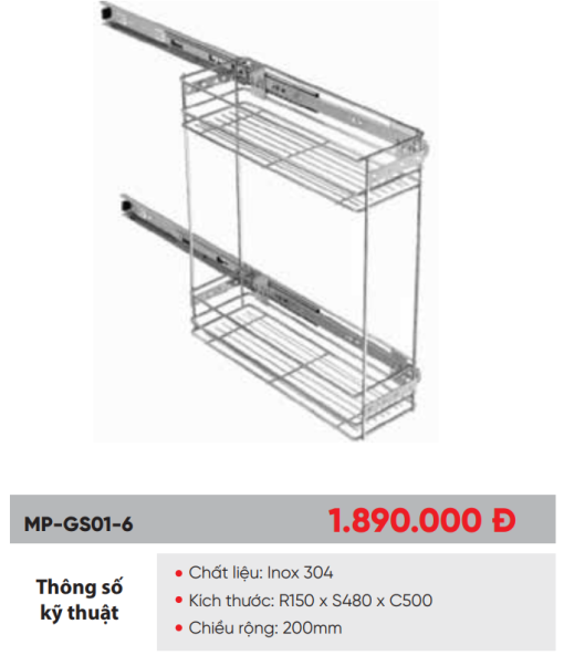 Giá để chất tẩy rửa Maadela MP-GS01-6 - 3