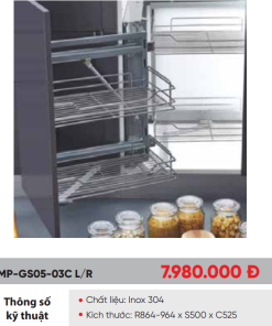 Kệ góc liên hoàn Maadela MP-GS05-03C-R - 7