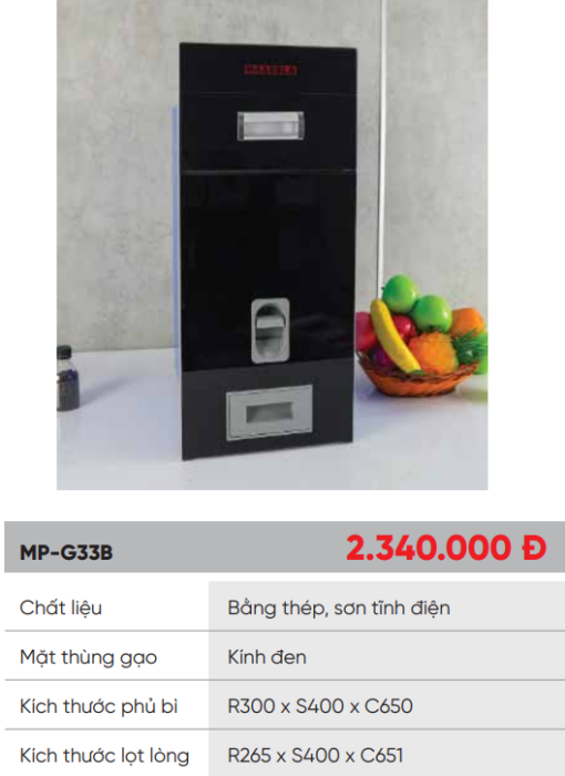 Thùng gạo Maadela MP-G33B - 3