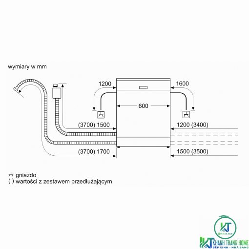 MÁY RỬA BÁT ĐỘC LẬP BOSCH SMS57E28EU SERIE 4 14 BỘ - 11