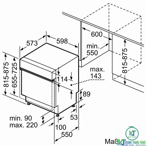 MÁY RỬA BÁT BOSCH BÁN ÂM SMI88US36E SERIE 8 SẤY ZEOLITH - 17