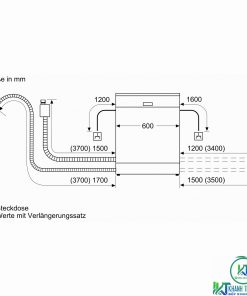 MÁY RỬA BÁT BOSCH BÁN ÂM SMI88US36E SERIE 8 SẤY ZEOLITH - 40 MÁY RỬA BÁT BOSCH BÁN ÂM SMI88US36E SERIE 8 SẤY ZEOLITH - 39