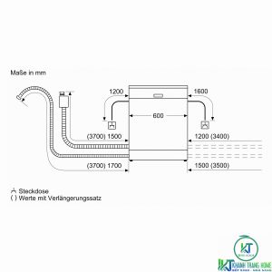 MÁY RỬA BÁT BOSCH BÁN ÂM SMI88US36E SERIE 8 SẤY ZEOLITH - 39