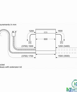 MÁY RỬA BÁT BOSCH ĐỘC LẬP SMS63L02EA SERIE 6 12 BỘ - 22 MÁY RỬA BÁT BOSCH ĐỘC LẬP SMS63L02EA SERIE 6 12 BỘ - 21