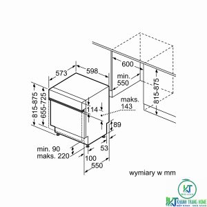 MÁY RỬA BÁT BOSCH ĐỘC LẬP SMS46MI07E SERIE 4 14 BỘ - 33