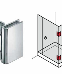 Bản lề kính – kính Häfele 90 độ 981.00.532