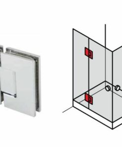 Bản lề kính – kính Häfele 180 độ 981.00.512