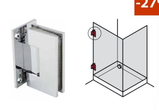 Bản lề kính – tường 90 độ Hafele 981.00.502 - 1