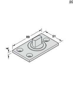 Bản lề trục xoay Häfele 981.00.092