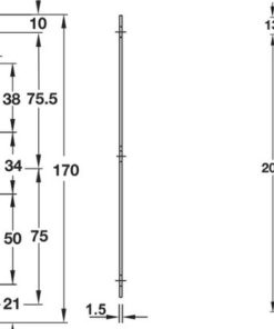 Thân khóa lưỡi gà chốt chết Hafele Đồng rêu 911.02.168 - 12 Thân khóa lưỡi gà chốt chết Hafele Đồng rêu 911.02.168 - 11