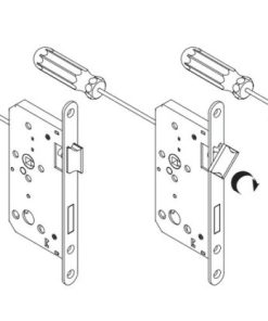 Thân khóa Hafele cho cửa phòng Inox mờ 911.02.153 - 13