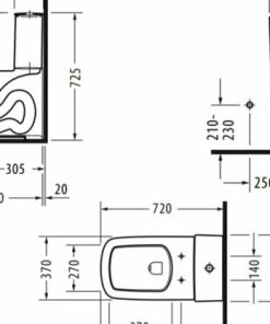 Bồn cầu liền khối Hafele Durastyle 588.45.441 - 5