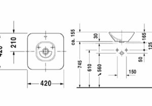 Lavabo đặt bàn Bacino Duravit 588.45.041 - 5