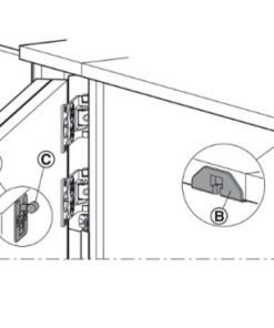 Chốt giữ Hafele 408.45.121 - 5