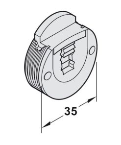 Dẫn hướng trên với khóa Hafele 404.19.320 - 7