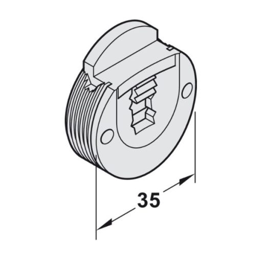 Dẫn hướng trên với khóa Hafele 404.19.320 - 3