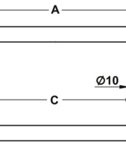 Tay nắm tủ Hafele, mờ 296x35mm 101.20.003 - 6 Tay nắm tủ Hafele, mờ 296x35mm 101.20.003 - 5