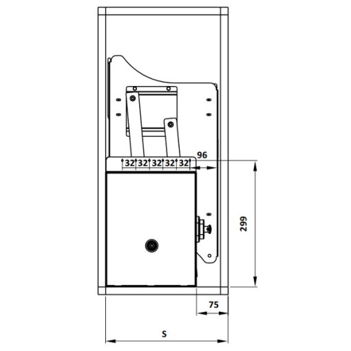 Giá bát nâng hạ LENTO HAFELE dạng lưới dẹt 800mm 504.76.022 - 3