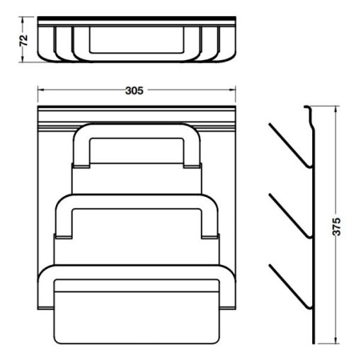 Kệ treo nắp đậy Hafele 523.00.350 - 3