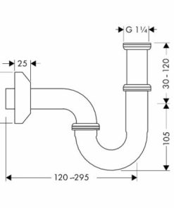 Ống xả thải PTRAP Häfele 589.29.923 - 6 Ống xả thải PTRAP Häfele 589.29.923 - 5