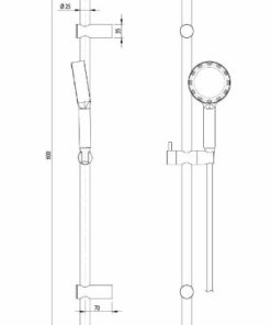 Bộ sen tay kèm thanh trượt X-Jet Häfele 589.47.080 - 6 Bộ sen tay kèm thanh trượt X-Jet Häfele 589.47.080 - 5