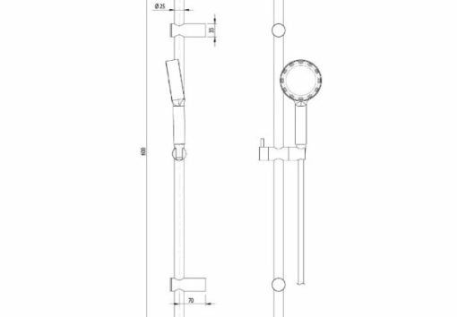 Bộ sen tay kèm thanh trượt X-Jet Häfele 589.47.080 - 3