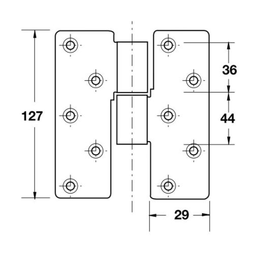 Bản lề trục giữa Häfele 926.51.019 - 3
