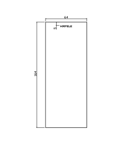 Bas hộp cho cửa kính trượt – hướng mở trái Hafele 981.59.110 - 5