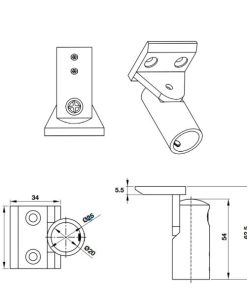 Bas nối thanh treo BAUMA 981.77.995 - 6 Bas nối thanh treo BAUMA 981.77.995 - 5