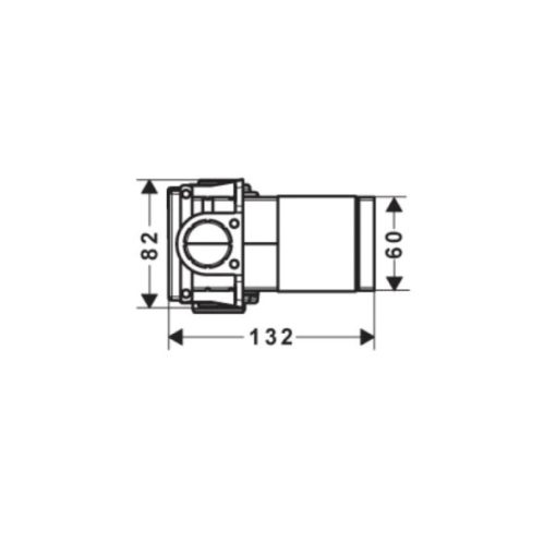 Bộ âm cho Bộ trộn sen trần 4 chức năng có điều nhiệt AXOR ShowerSolutions – 18312180 589.52.216 - 7