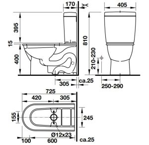 Bồn cầu hai khối Duravit Darling New 588.45.482 - 5