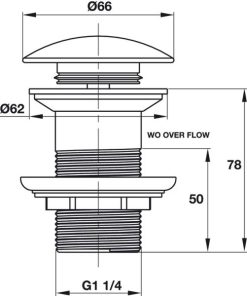 Bộ xả pop-up không có xả tràn Häfele 589.25.986 - 5