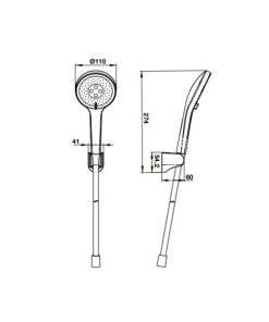 Bộ sen tay Self-clean R 3 chức năng 485.60.628 - 5