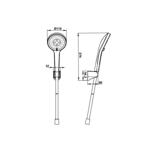 Bộ sen tay Self-clean R 3 chức năng 485.60.628 - 3