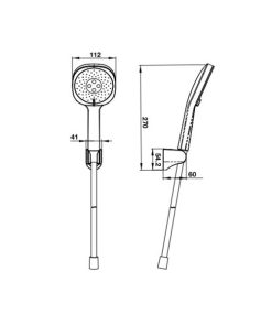 Bộ sen tay Self-clean S 3 chức năng 485.60.627 - 5