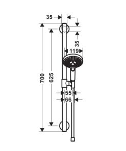 Bộ sen tay có thanh trượt Raindance Select S 120 589.52.673 - 8 Bộ sen tay có thanh trượt Raindance Select S 120 589.52.673 - 7