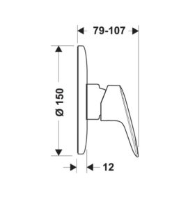 Bộ trộn sen âm Logis 589.52.417 - 5