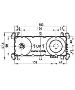 Bộ âm cho vòi chậu rửa gắn tường 589.10.984 - 13