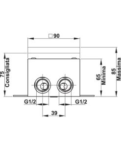Bộ âm cho bộ trộn bồn tắm đặt sàn 589.10.199 - 8 Bộ âm cho bộ trộn bồn tắm đặt sàn 589.10.199 - 7