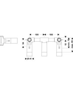 Bộ âm cho Vòi trộn 3 lỗ 589.29.428 - 6 Bộ âm cho Vòi trộn 3 lỗ 589.29.428 - 5